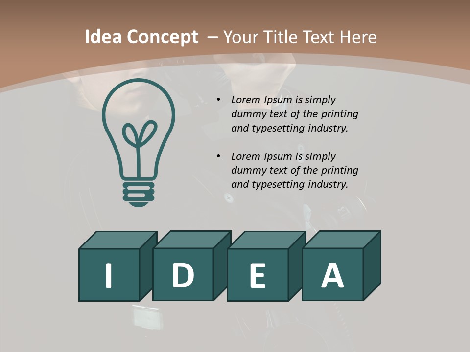 Photographing Professional People PowerPoint Template