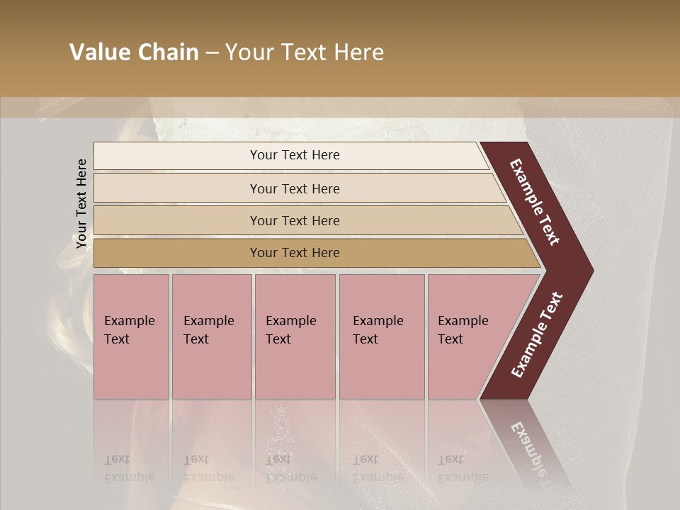 Wedding Blonde Smile PowerPoint Template