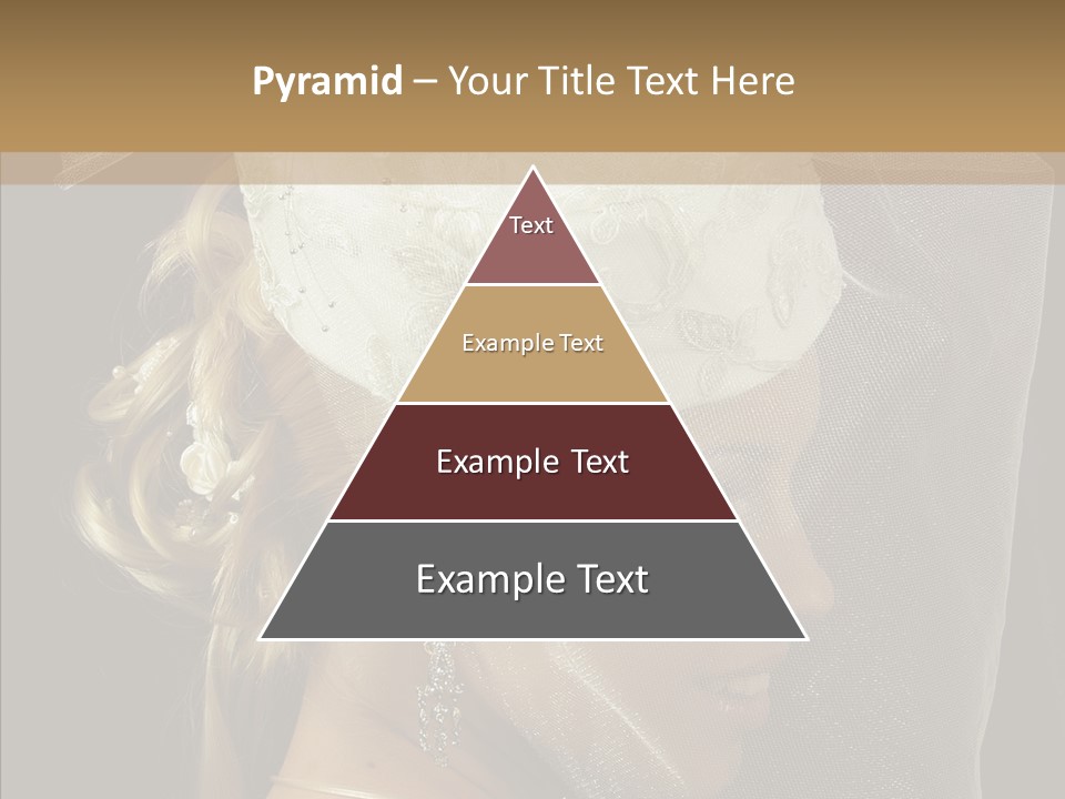 Wedding Blonde Smile PowerPoint Template