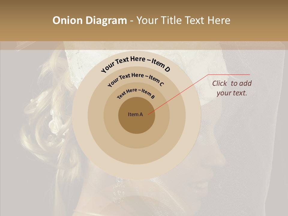 Wedding Blonde Smile PowerPoint Template