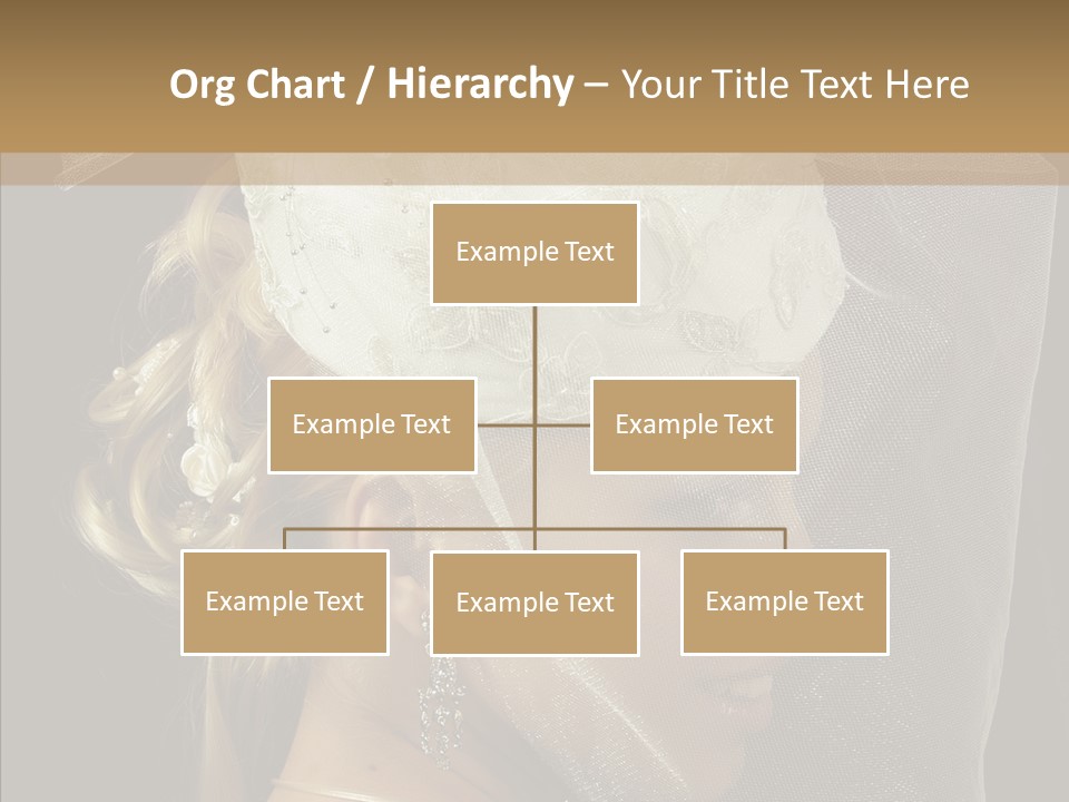 Wedding Blonde Smile PowerPoint Template