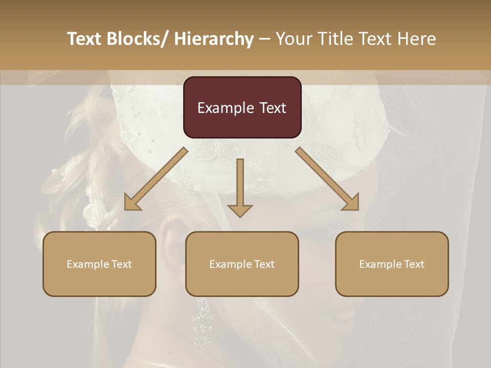 Wedding Blonde Smile PowerPoint Template