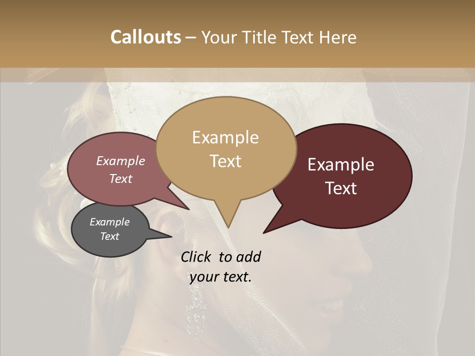 Wedding Blonde Smile PowerPoint Template