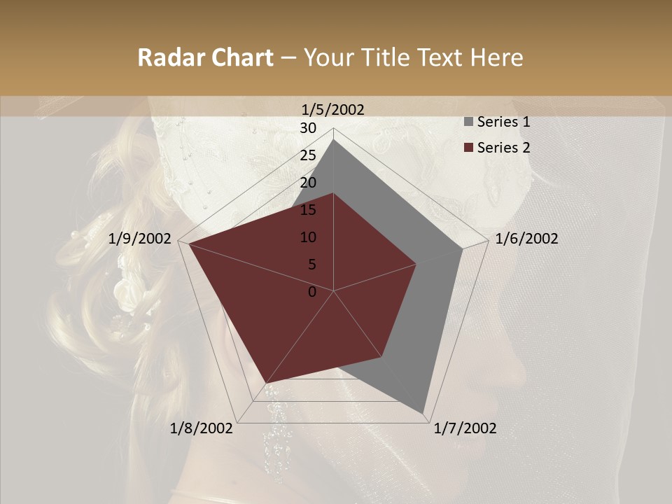 Wedding Blonde Smile PowerPoint Template