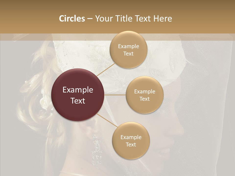 Wedding Blonde Smile PowerPoint Template