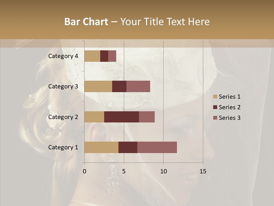 Wedding Blonde Smile PowerPoint Template