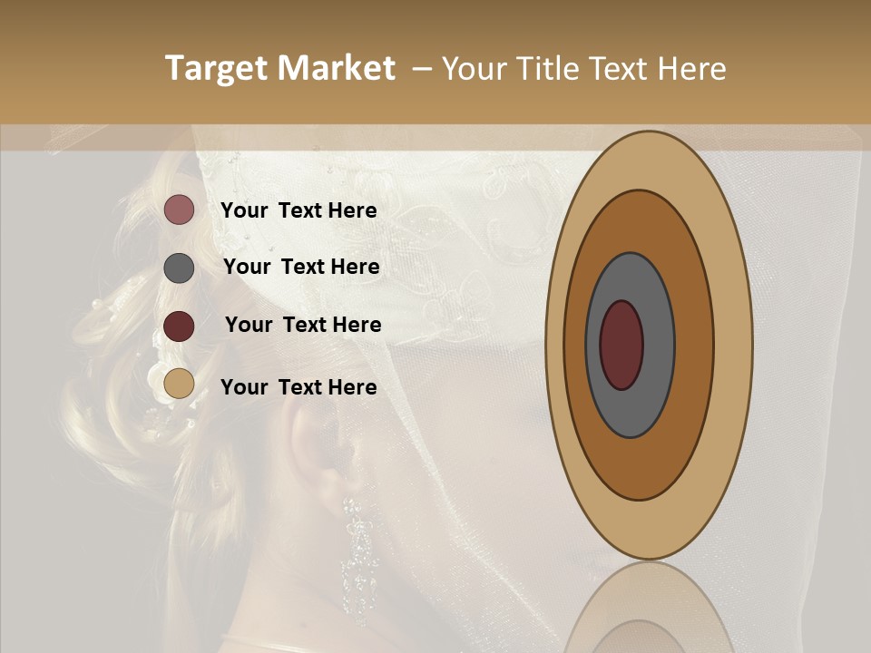 Wedding Blonde Smile PowerPoint Template