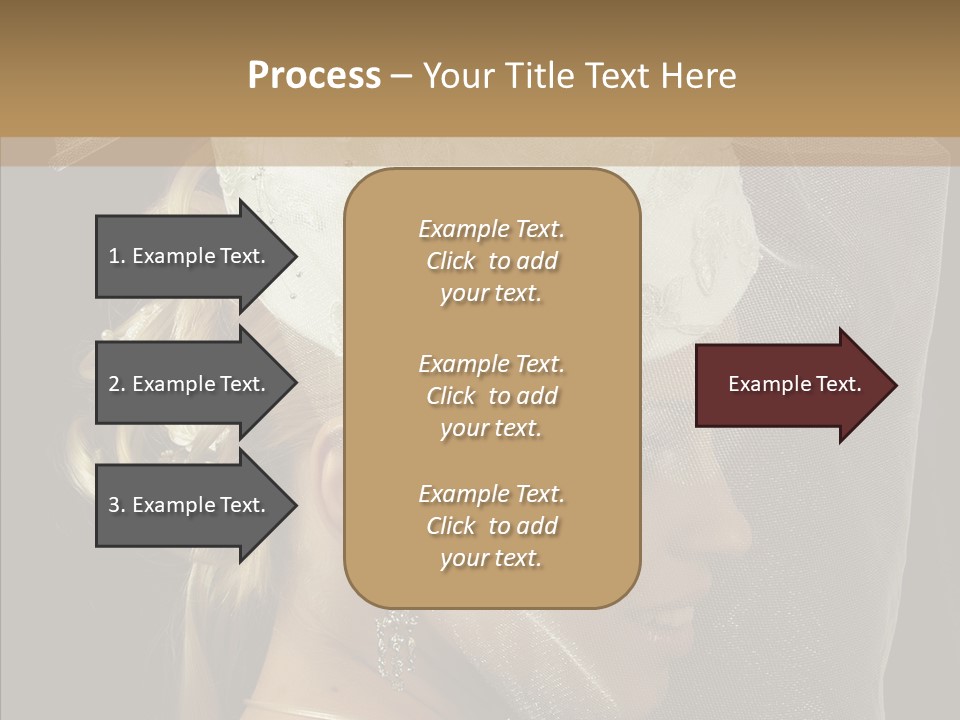 Wedding Blonde Smile PowerPoint Template