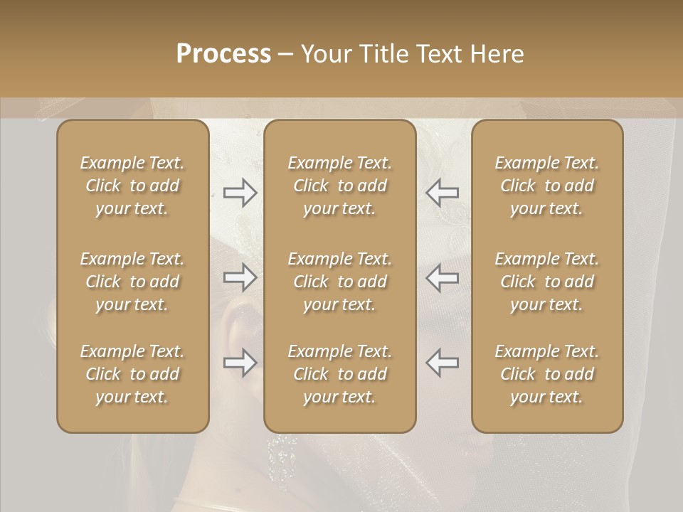 Wedding Blonde Smile PowerPoint Template