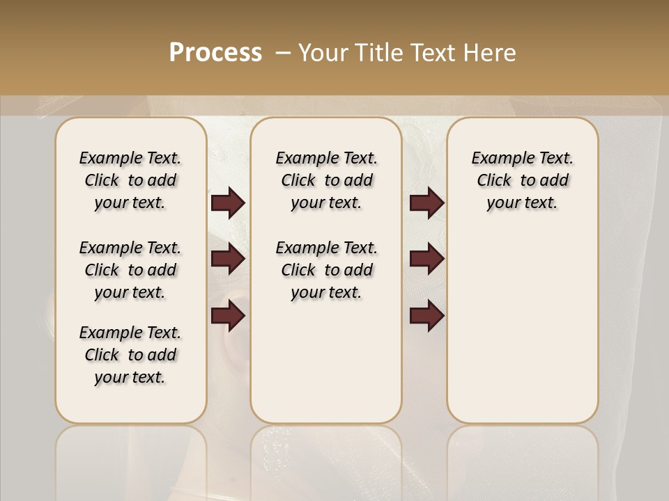 Wedding Blonde Smile PowerPoint Template