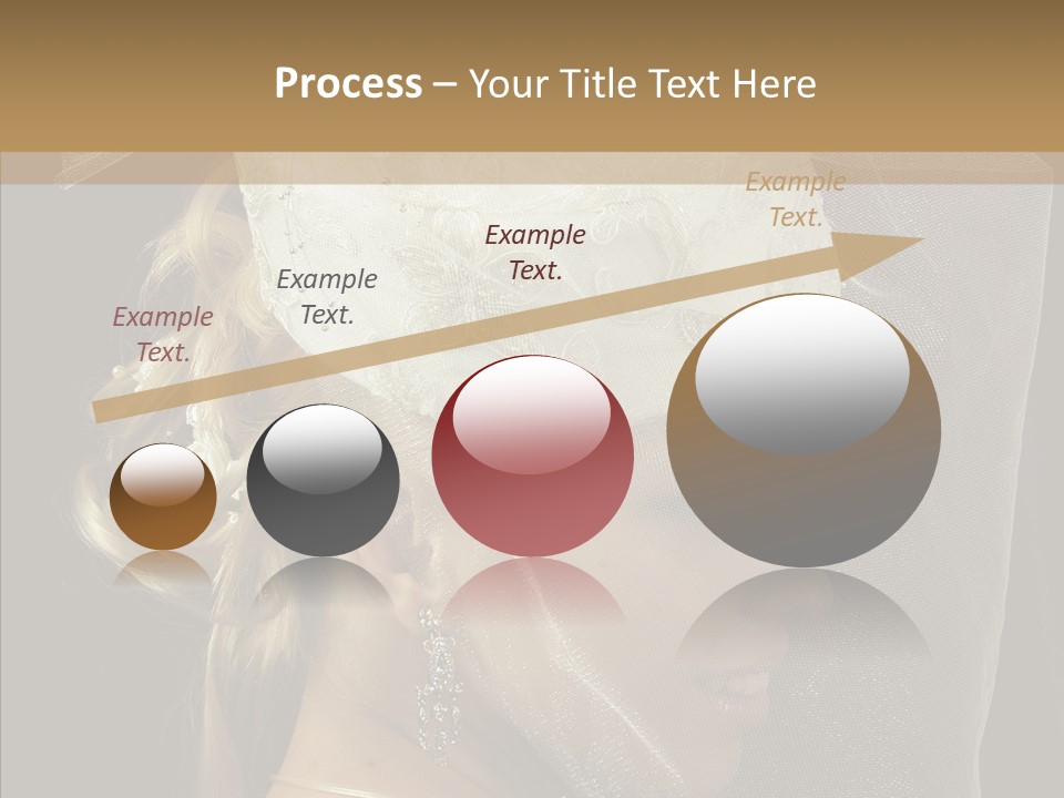 Wedding Blonde Smile PowerPoint Template