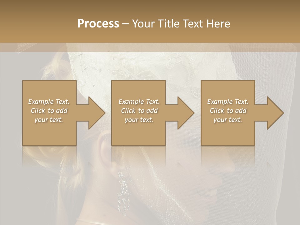 Wedding Blonde Smile PowerPoint Template