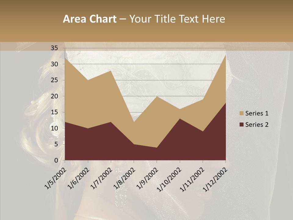 Wedding Blonde Smile PowerPoint Template