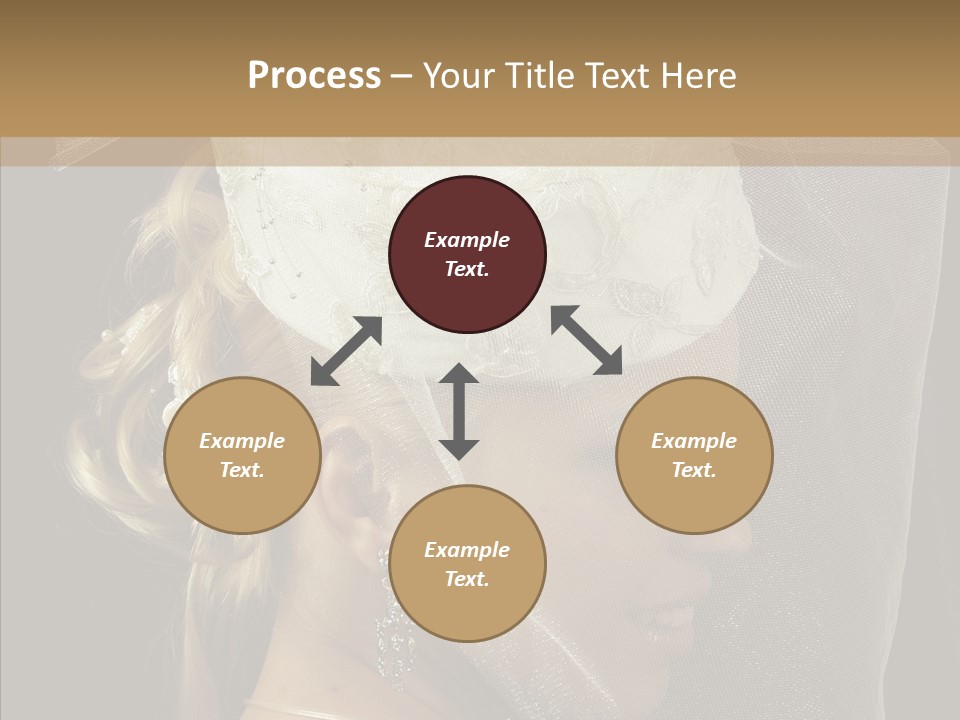 Wedding Blonde Smile PowerPoint Template