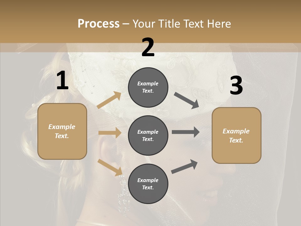 Wedding Blonde Smile PowerPoint Template