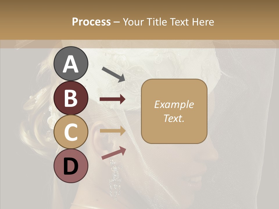 Wedding Blonde Smile PowerPoint Template