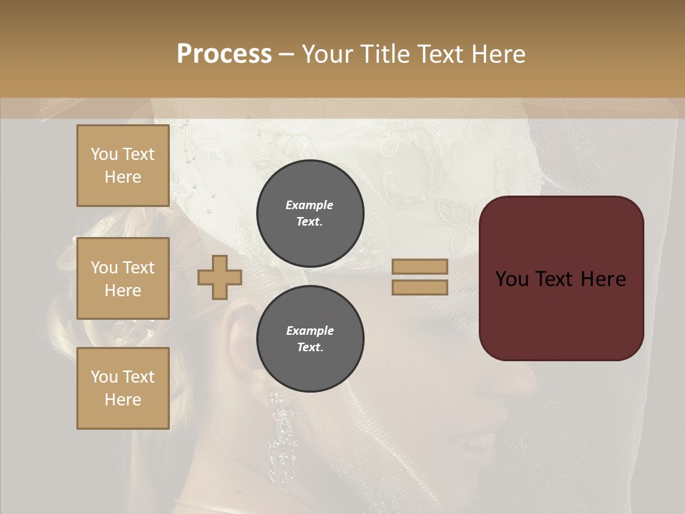 Wedding Blonde Smile PowerPoint Template