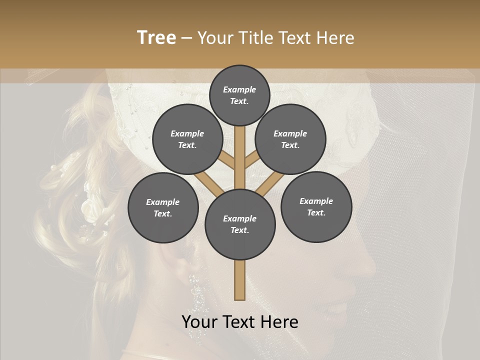 Wedding Blonde Smile PowerPoint Template