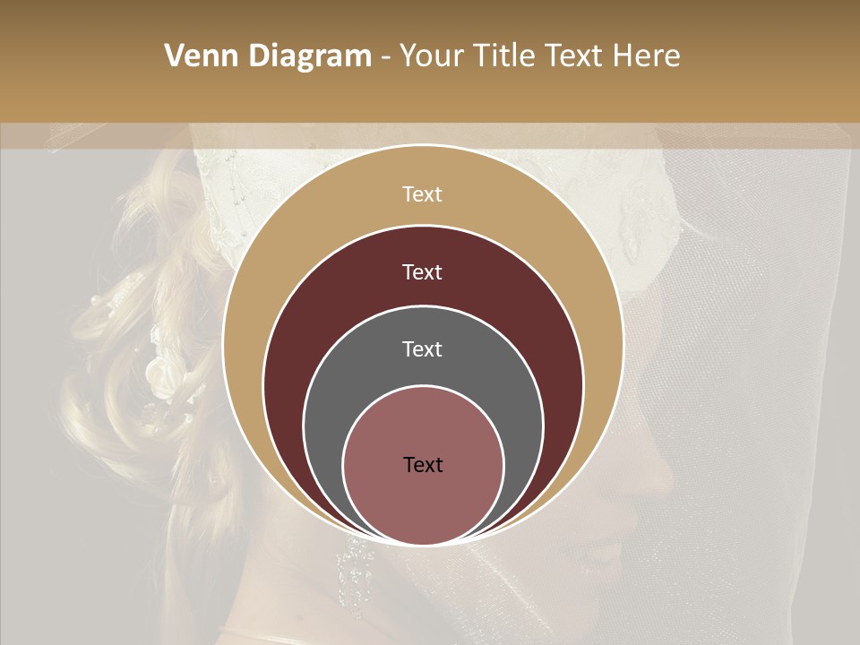 Wedding Blonde Smile PowerPoint Template