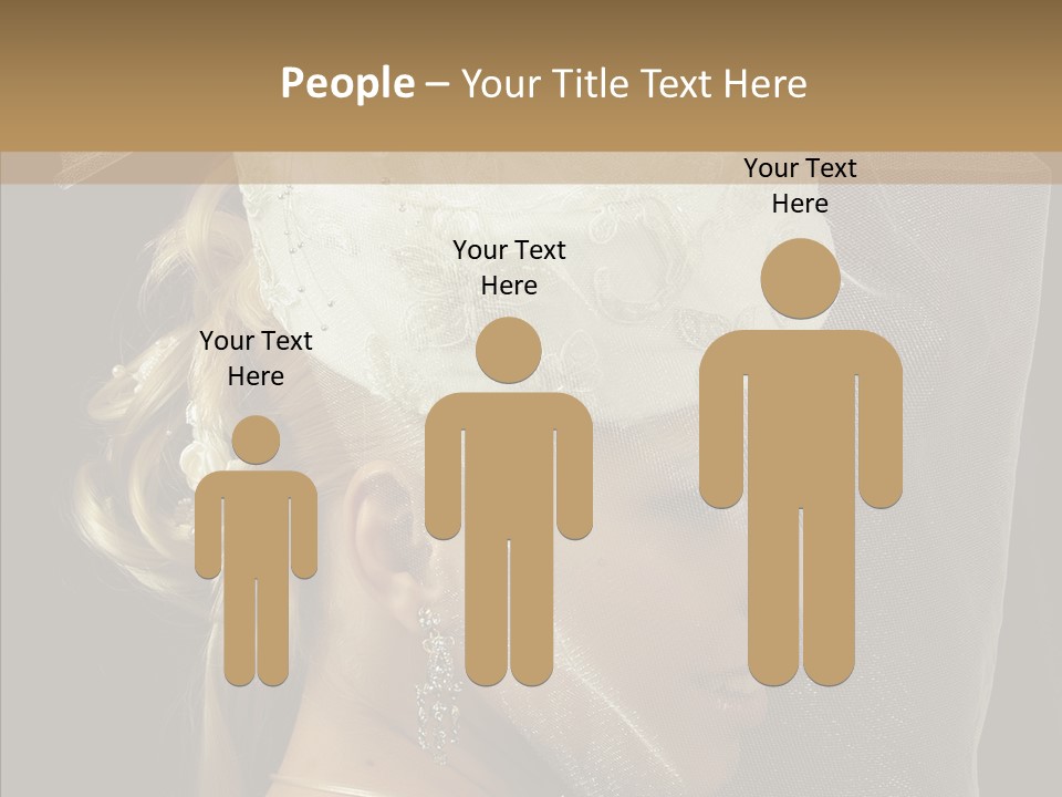 Wedding Blonde Smile PowerPoint Template