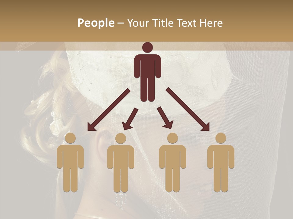 Wedding Blonde Smile PowerPoint Template