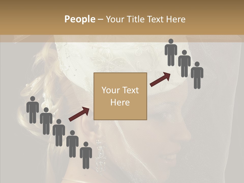 Wedding Blonde Smile PowerPoint Template