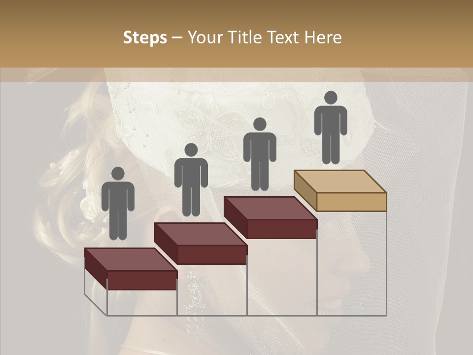 Wedding Blonde Smile PowerPoint Template