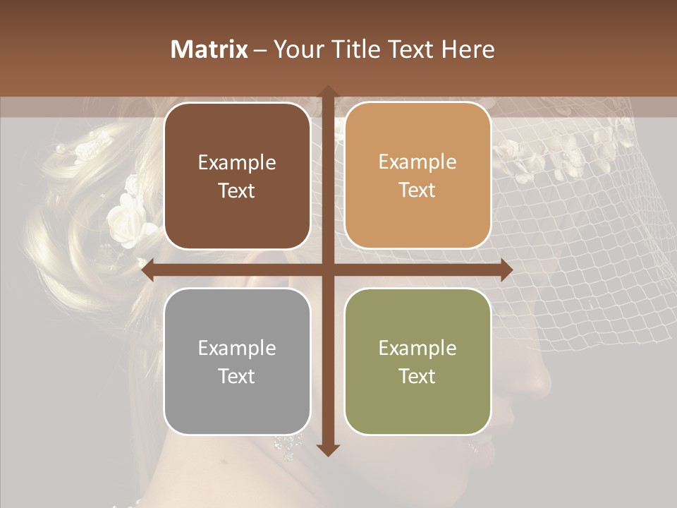 Charming Earrings Blonde PowerPoint Template