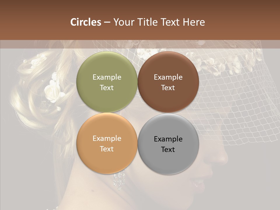 Charming Earrings Blonde PowerPoint Template