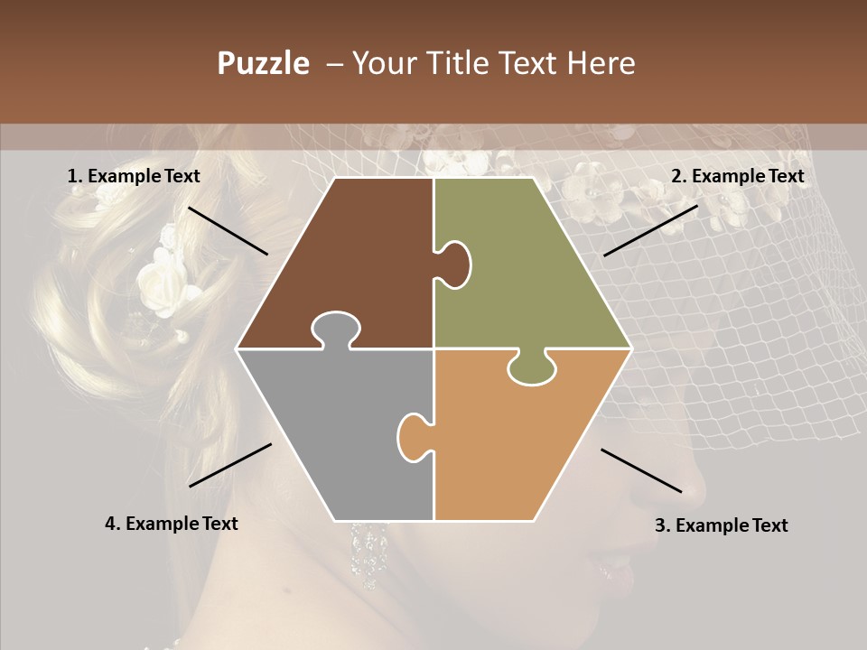 Charming Earrings Blonde PowerPoint Template