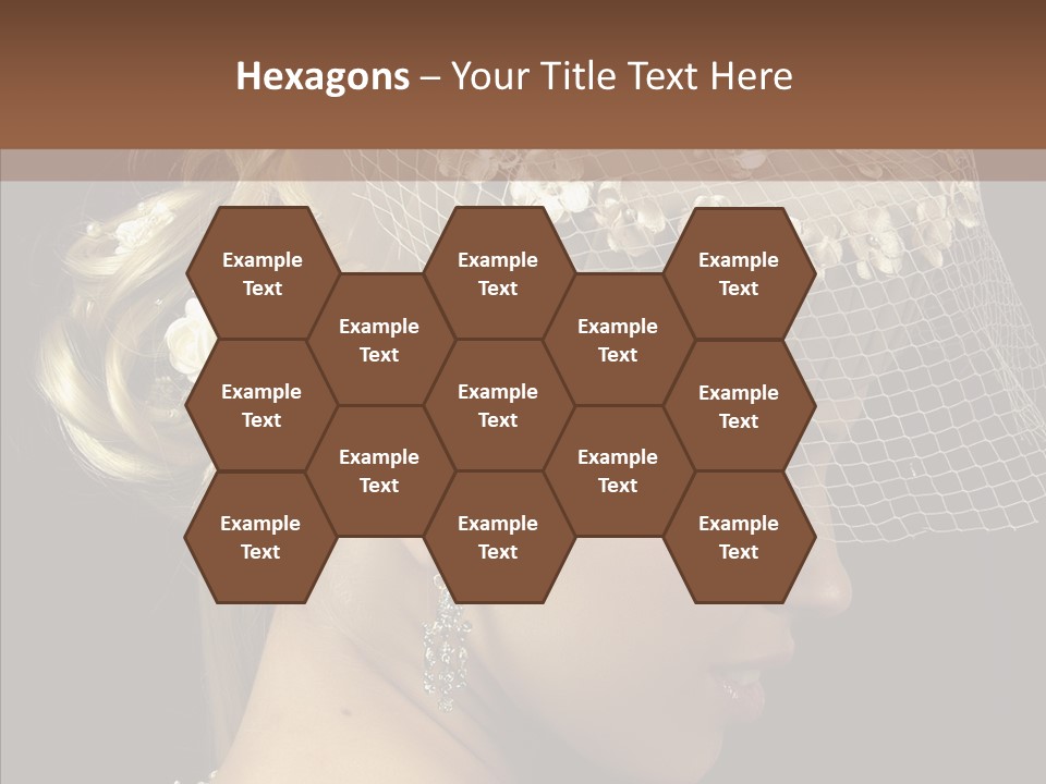 Charming Earrings Blonde PowerPoint Template