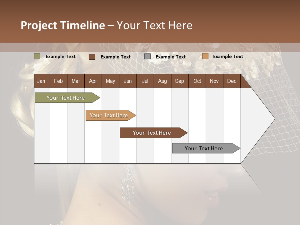 Charming Earrings Blonde PowerPoint Template