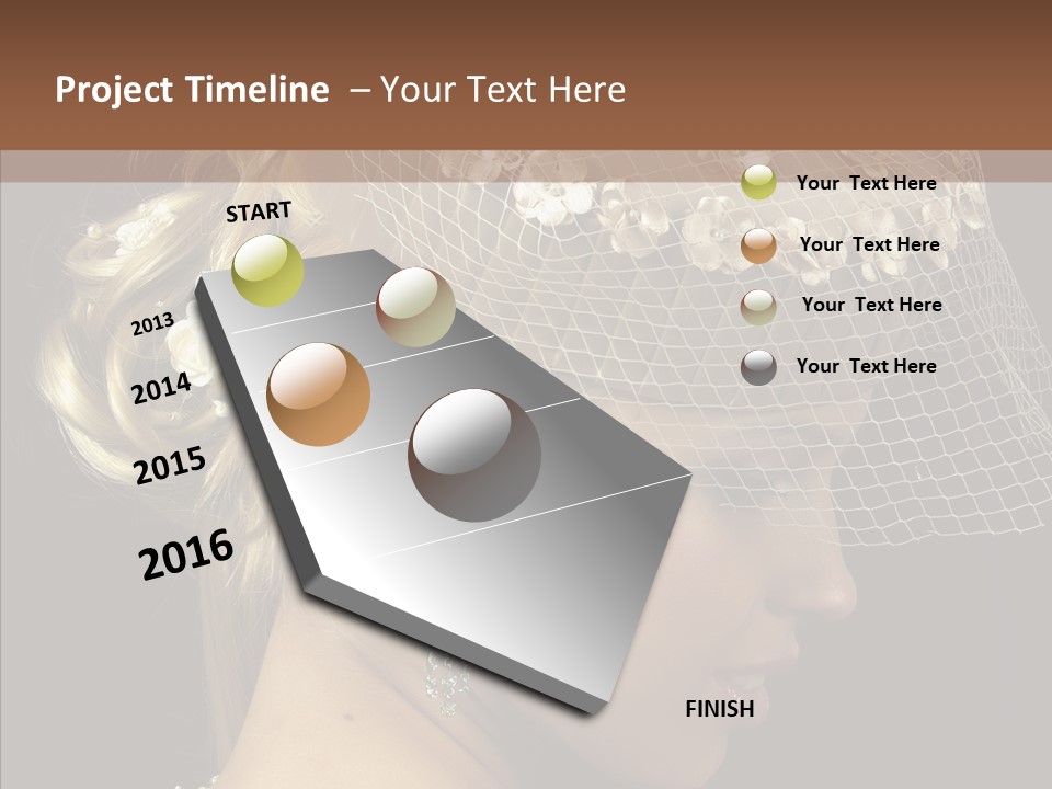 Charming Earrings Blonde PowerPoint Template