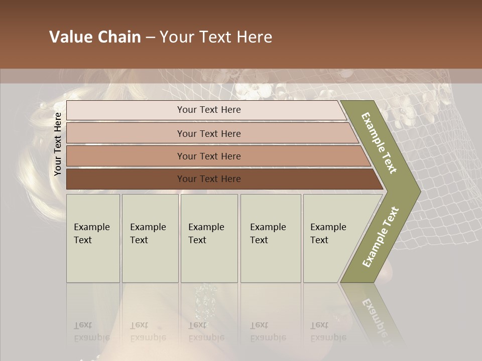 Charming Earrings Blonde PowerPoint Template