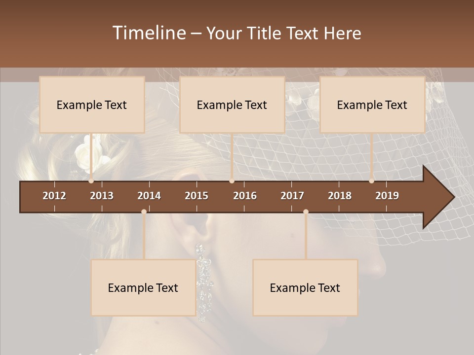 Charming Earrings Blonde PowerPoint Template