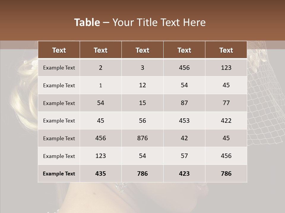 Charming Earrings Blonde PowerPoint Template