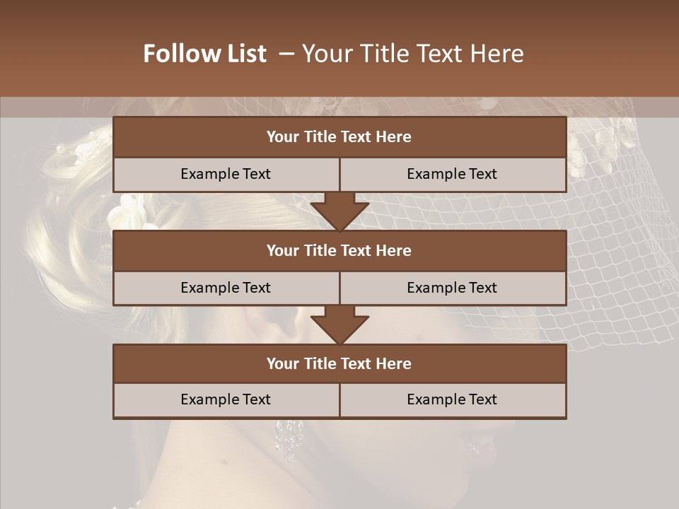 Charming Earrings Blonde PowerPoint Template