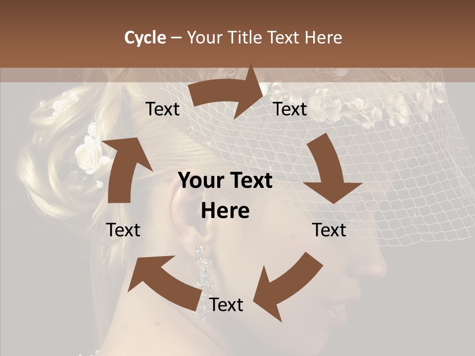 Charming Earrings Blonde PowerPoint Template