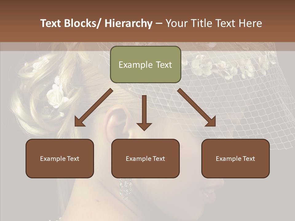 Charming Earrings Blonde PowerPoint Template