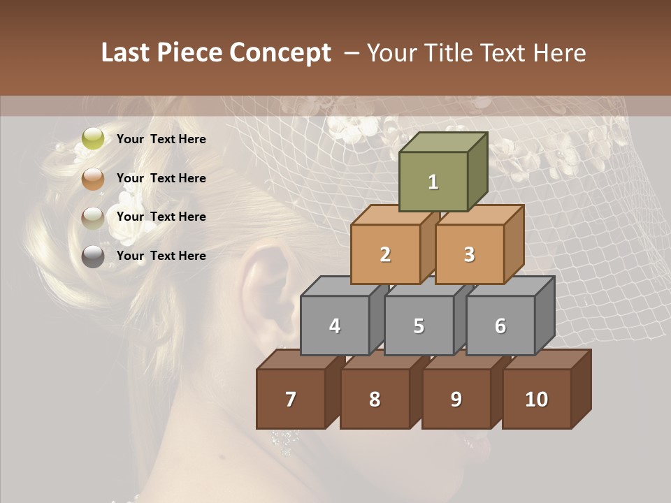 Charming Earrings Blonde PowerPoint Template