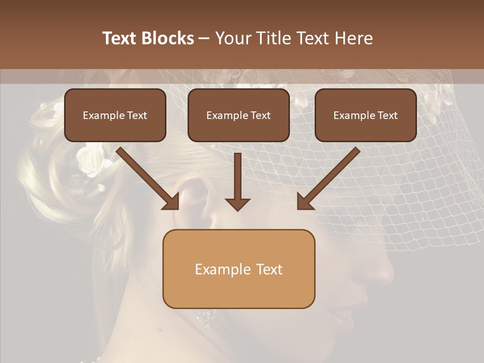 Charming Earrings Blonde PowerPoint Template