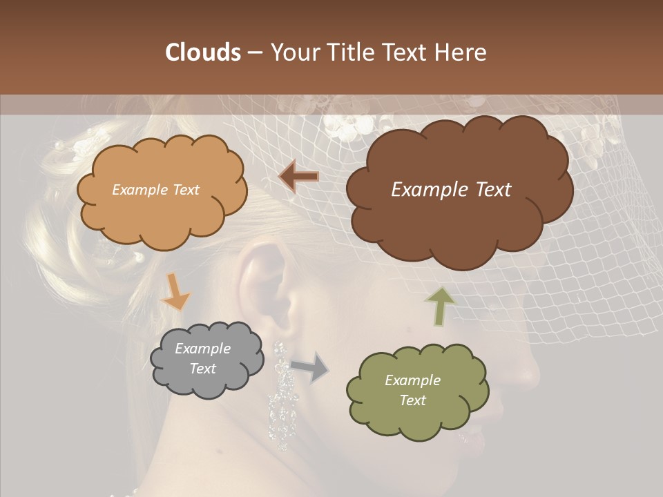 Charming Earrings Blonde PowerPoint Template