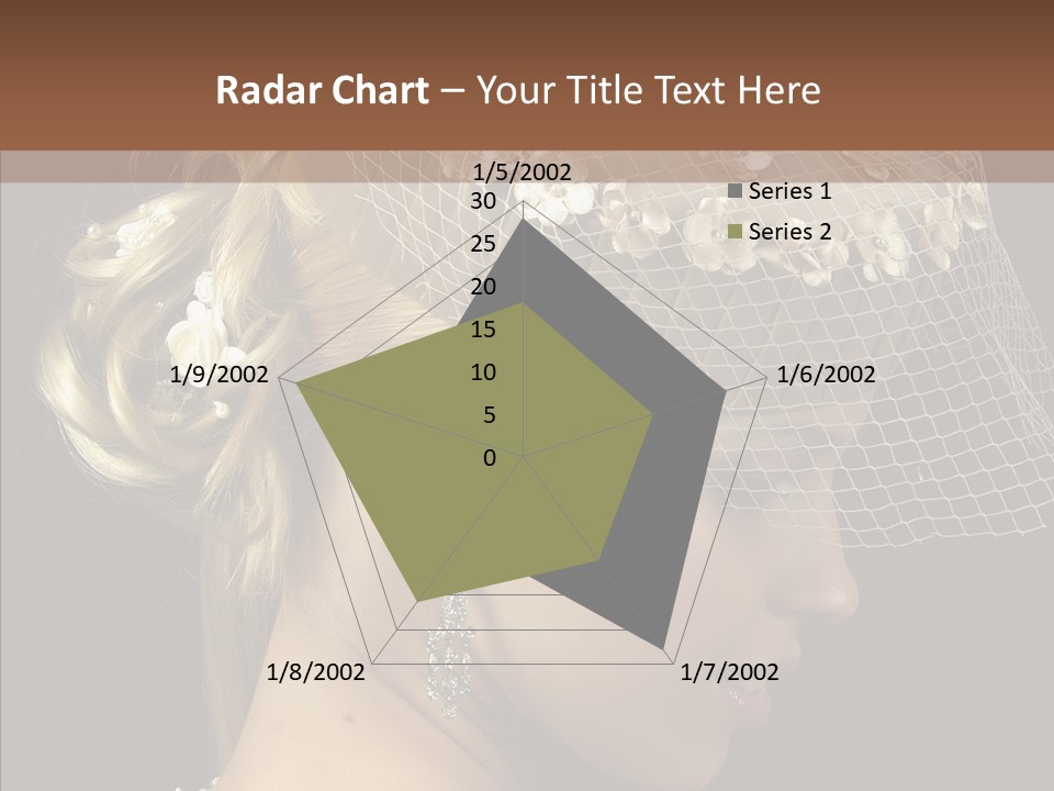 Charming Earrings Blonde PowerPoint Template