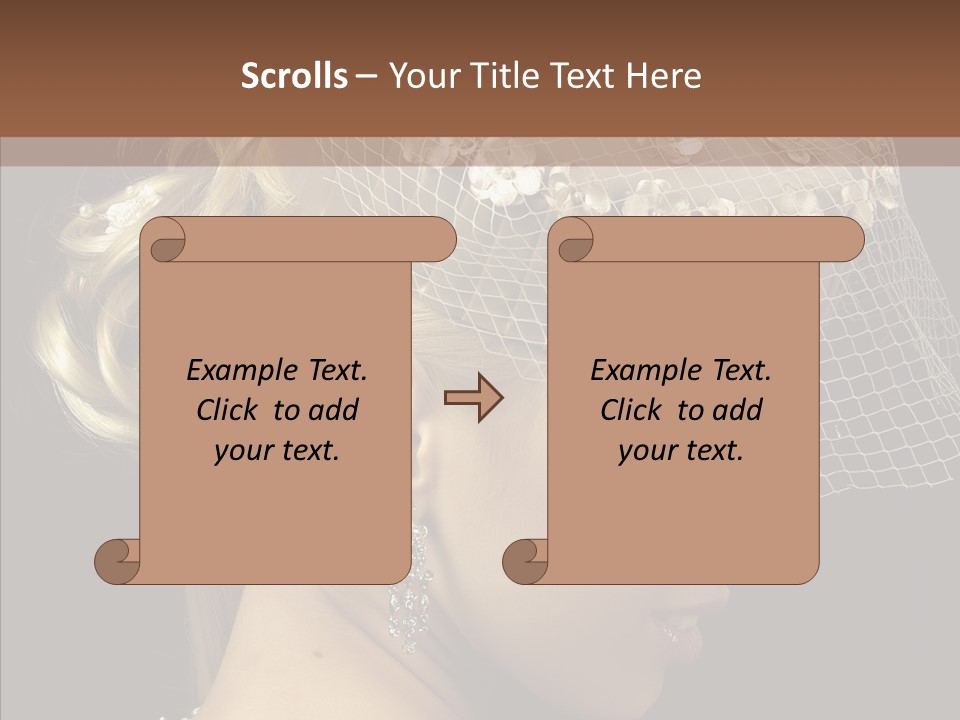 Charming Earrings Blonde PowerPoint Template