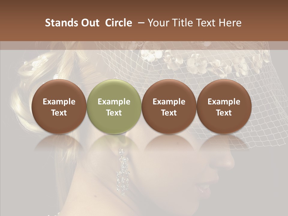 Charming Earrings Blonde PowerPoint Template