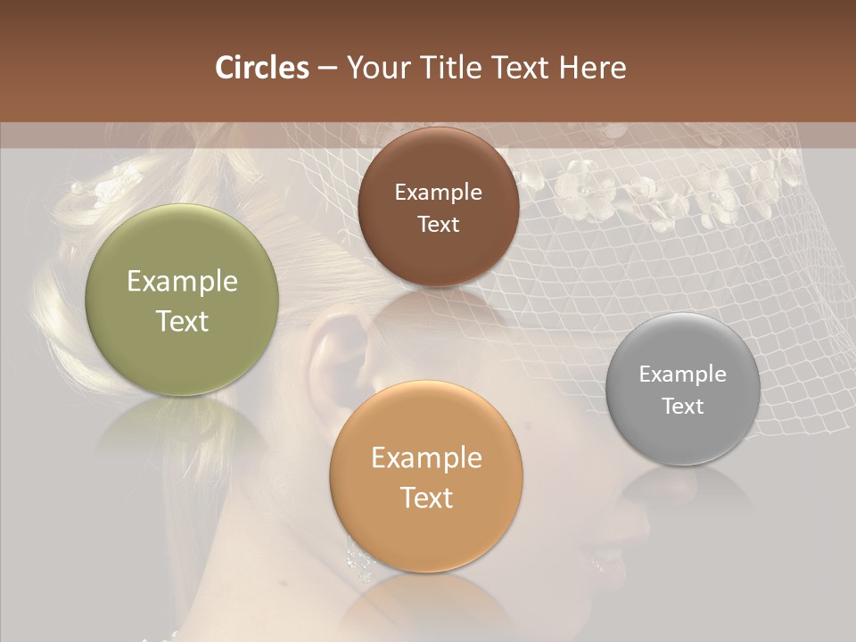 Charming Earrings Blonde PowerPoint Template