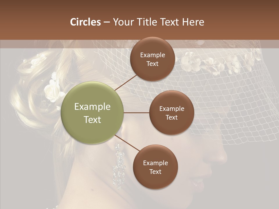 Charming Earrings Blonde PowerPoint Template