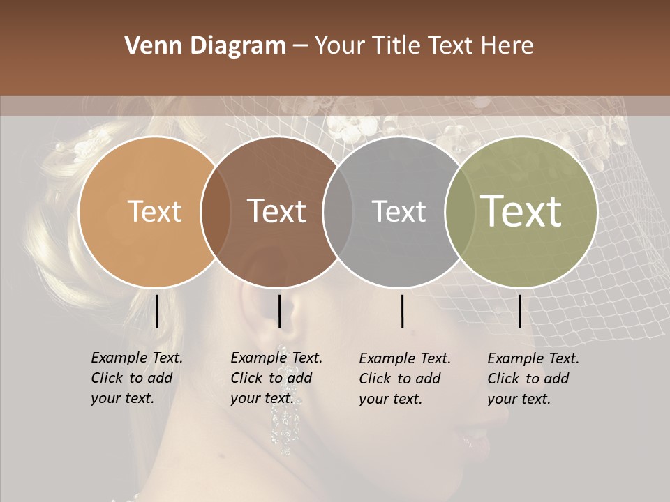 Charming Earrings Blonde PowerPoint Template