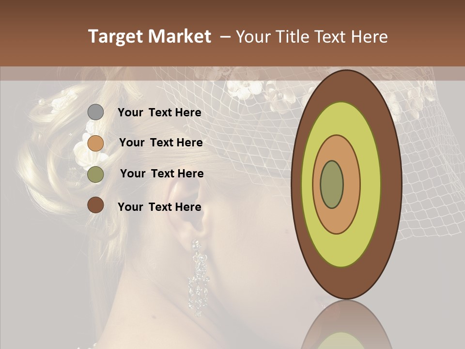 Charming Earrings Blonde PowerPoint Template