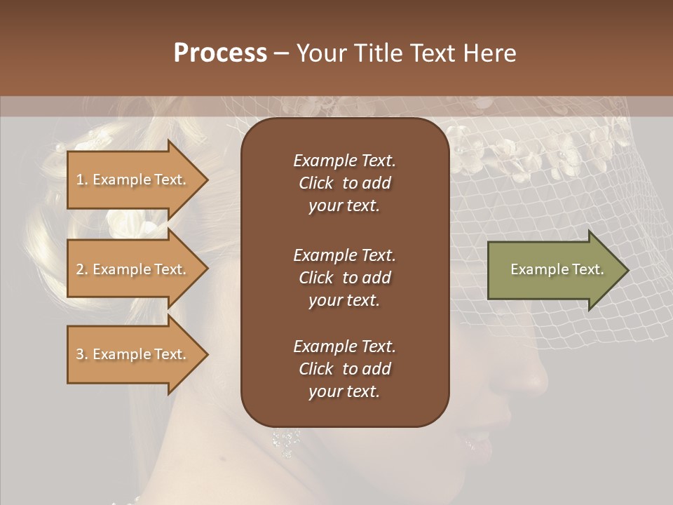 Charming Earrings Blonde PowerPoint Template